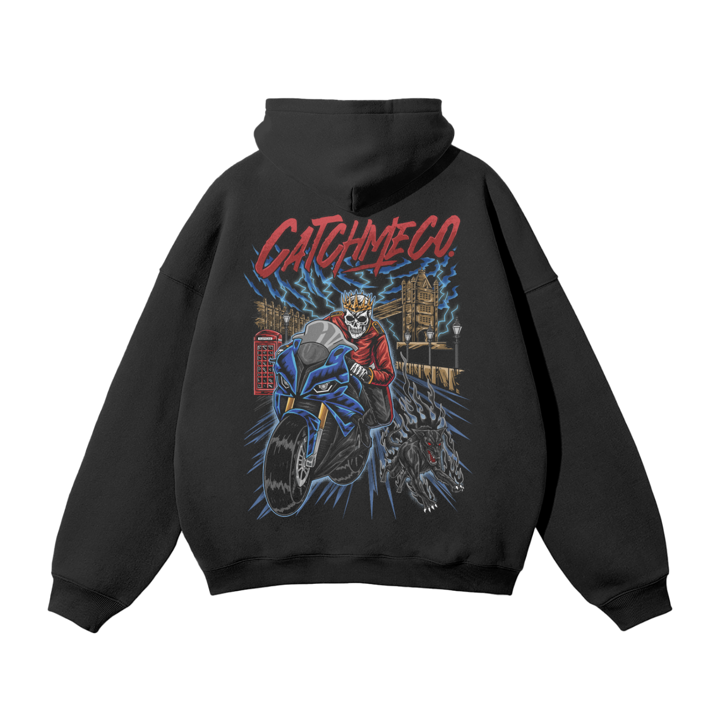 Oversized UK Graphic Hoodie